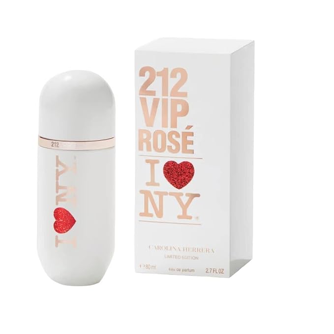 Carolina Herrera 212 Vip Rose I Love Ny Edition Eau De Parfum Spray For Women, 2.7 Ounce
