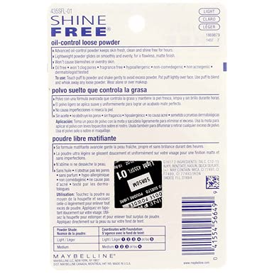 Maybelline New York Shine Free Oil Control Loose 0.7 oz