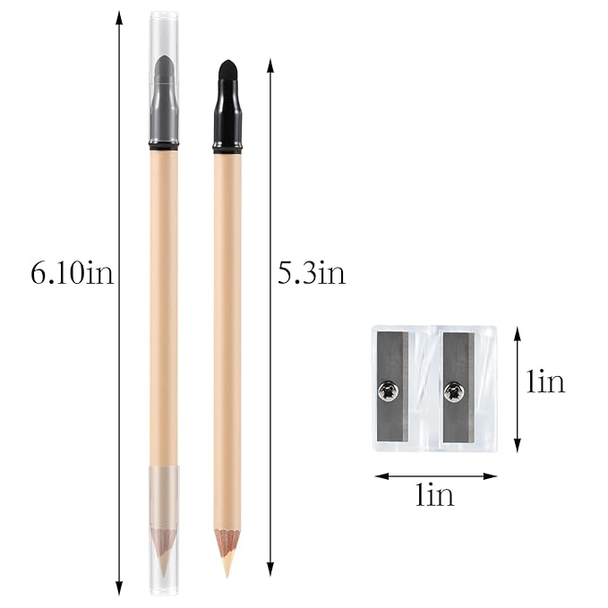 Concealer Pencil with Sharpner,Full Coverage,Waterproof Under Eye Concealer Stick for Dark Circles,Blemishes,Aging Spots,Acne,Freckles