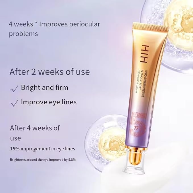 Vegan Retinol Eye Cream:Advanced Under Eye Treatment to Combat Dark Circles, Puffiness, and Fatigue | Nourishing Formula for Delicate Under-Eye Skin, 1 Fl Oz (Pack of 1)