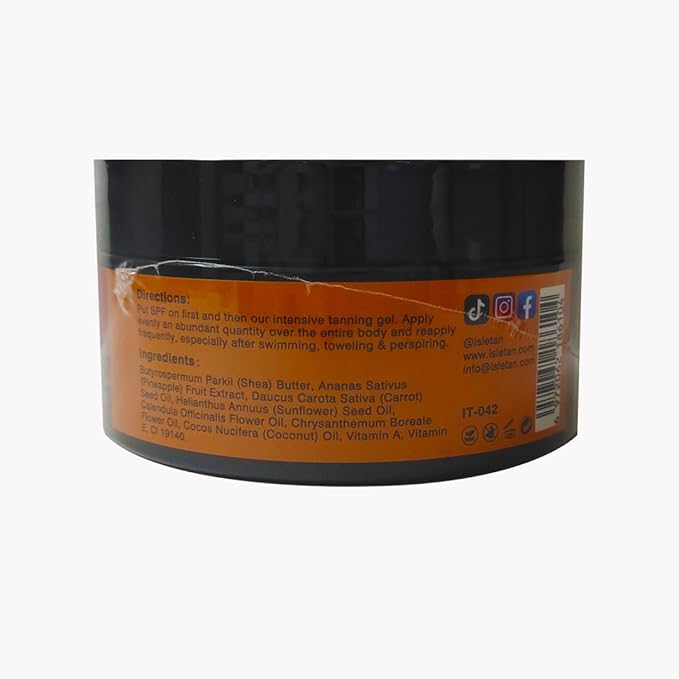 intensive tanning gel pineapple, tanning gel for outdoor sun & tanning bed