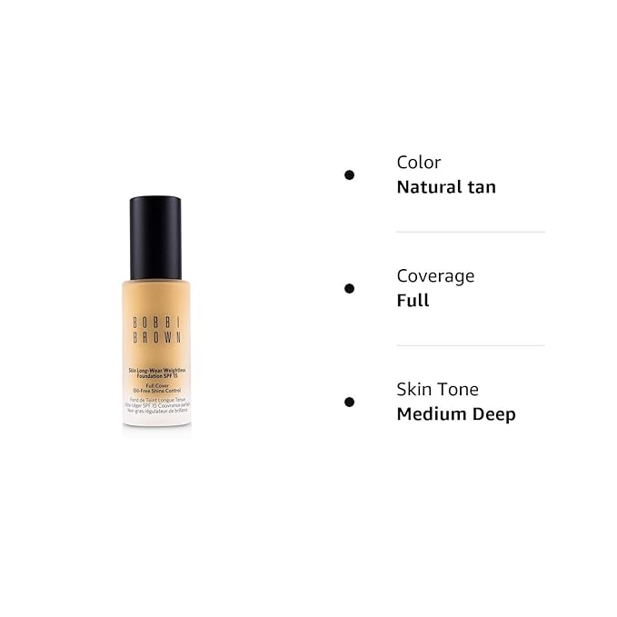 Bobbi Brown Skin Long-Wear Weightless Foundation Broad Spectrum SPF 15 - Natural Tan (4.25) - 1 fl oz/30 ml