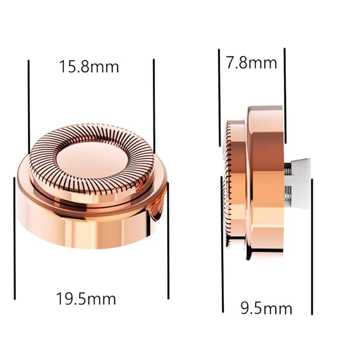 Replacement Heads For Finishing Touch Flawless Facial Hair Remover,Women Hair Removal Shaving Head First Generation (4PCS, GEN 1)