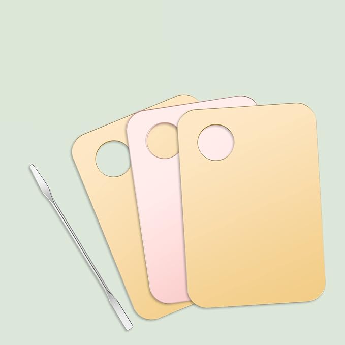 6 Pcs Acrylic Cosmetic Makeup Palette Tray Foundation Mixing