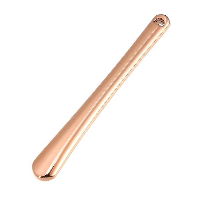 VOCOSTE 4 Pcs Makeup Spatula Mini Spoon, Eye Cream Massage Sticks Beauty Scoop, for Facial Cosmetic Face Cream, Zinc Alloy 2.32"x0.30", Rose Gold Tone