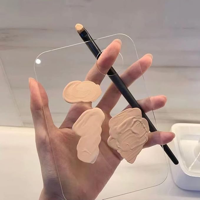 Acrylic Cosmetic Makeup Palette, 2 Pack Makeup Mixing