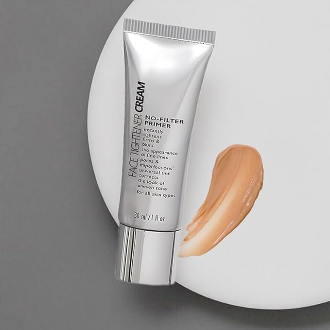 Face Tightener No-Filter Primer,Instant Face Tightener No-Filter Primer,Face Blurring Primer for Face Before Makeup,Skin Tightening Cream for Face for All Skin Types(1PCS)