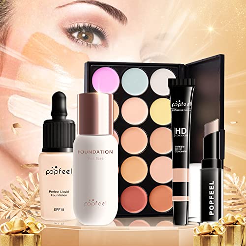 Professional All In One Makeup set, Cosmetic, Makeup kits for teenagers 14-16, Makeup kit for women full kit, Include Eyeshadow Palette Lipstick Eyebrow Pencil Brush(34pcs)