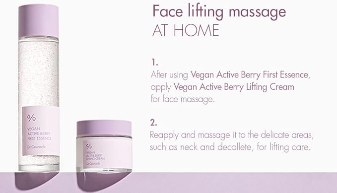 leegeehaam Dr.Ceuracle Vegan Active Berry First Essence - Antioxidant Hydrating Serum with Resveratrol Capsules for Rejuvenation (150ml / 5.07 fl. oz.)