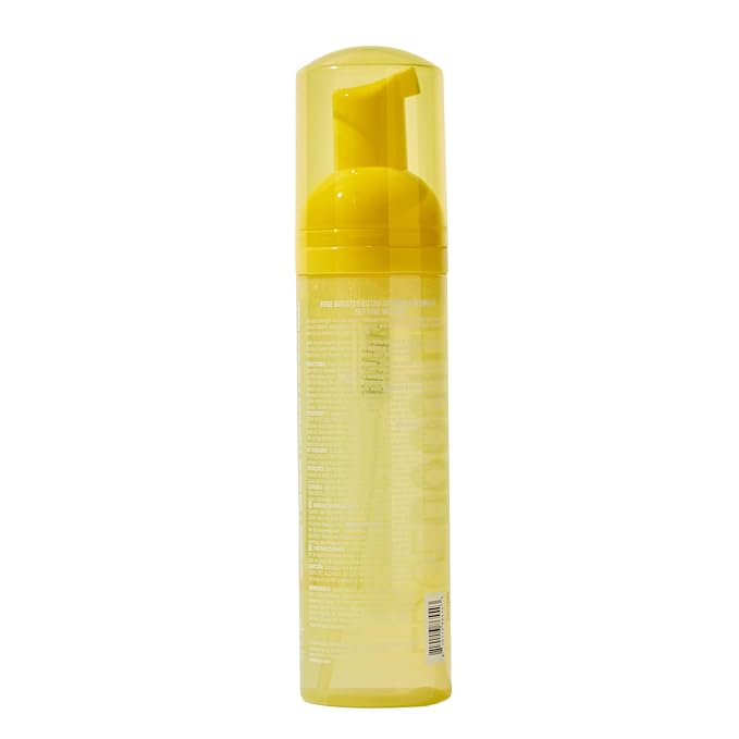 Style Factor EDGE BOOSTER Extra Strength Setting Mousse โ Frizz Control, Extra Volume, and Conditioning โ 6.4oz Yellow Quartz Mousse for Curly Hair