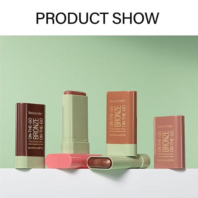 Multi-Use Makeup Blush Stick, Cream Blush Stick, Tinted (1#Warm Glow)