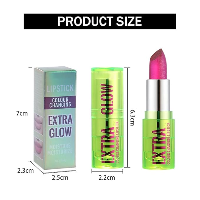 3 PCS Jelly Crystal Vera Lipstick,Magic Temperature Tinted Lip Balm,Plumping Glimmer Color Changing Lip Oil,Long Lasting Nourishing Lip Glow Oil Non-sticky Fresh Texture Lip Gloss Lip Balm