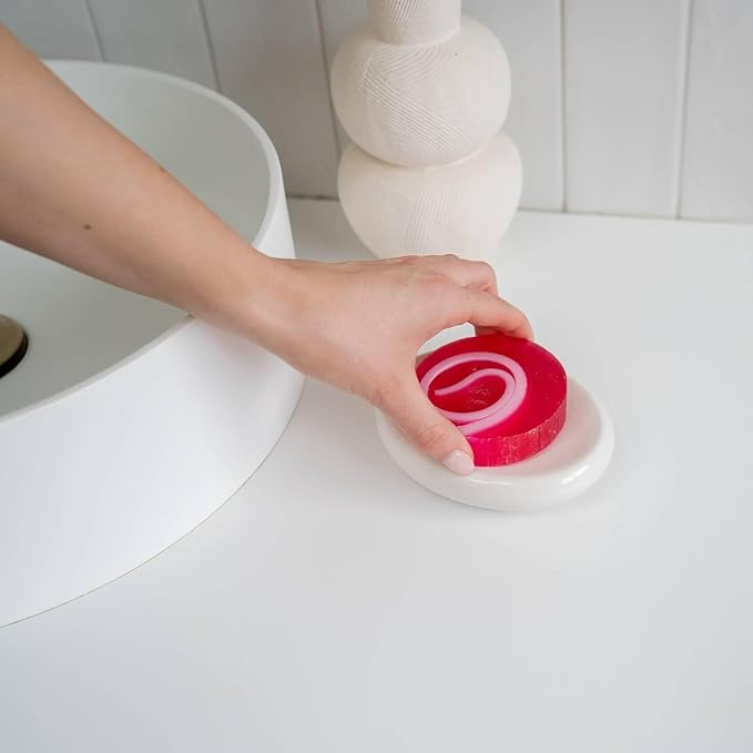 ANIHANA Handcrafted Natural Soap with Coconut Oil, Gentle Cleansing, Paraben Free, Refreshing Raspberry Lollipop Scent, 4.23 oz