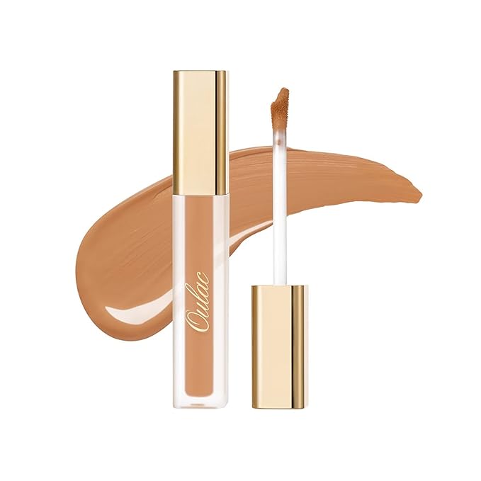 Oulac Concealer Full Coverage, Concealer Stick for Dark Circles, Hydrating Concealer Infused with Hyaluronic Acid, Lightweight, Long Lasting, Vegan Concealer 3.8ml, Shade: W8 Toffee