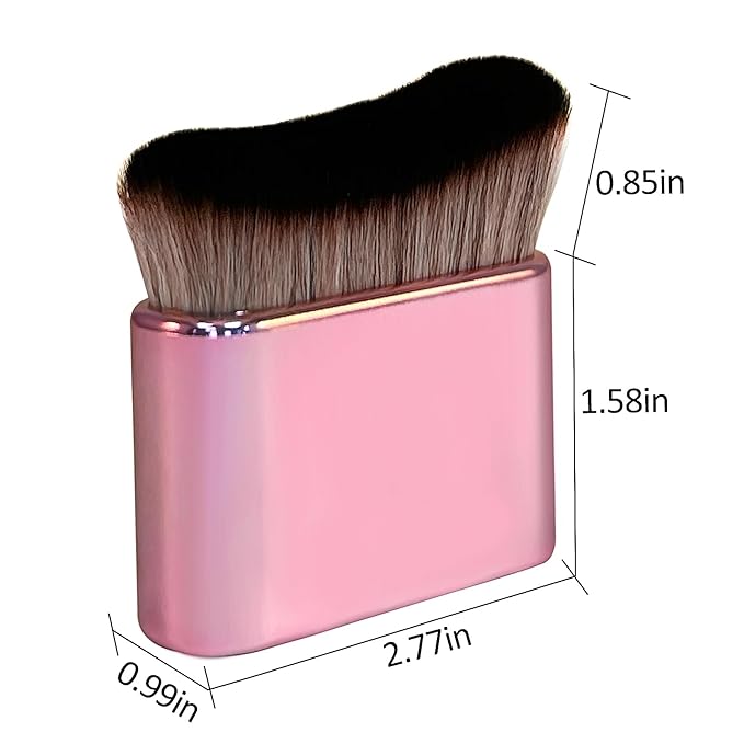 Self Tan Brush-Kabuki Brush for Body,Sunscreen Tanning Brush,Blusher,Shadow,Powder,Bronzer and Foundation Self Tanner Brush,Makeup Brushes for Face and Body(Pink)