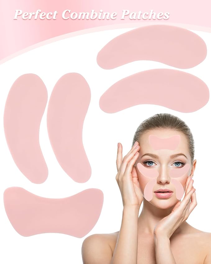 Reusable eye patches for wrinkles