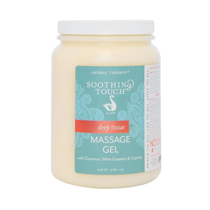 Soothing Touch Deep Tissue Massage Gel, Cayenne/Cinnamon/White Camphor, 64 Ounce