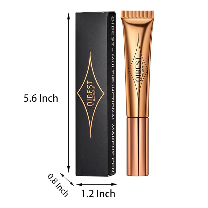 MEICOLY Grey Liquid Contour Beauty Wand,Bronzer Stick with Cushion Applicator,Cream Contour for Women and Girl,Long Lasting Smoothly Moisturizng Super Silky, Cruelty-free,01