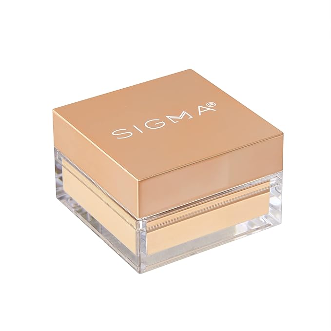 Sigma Beauty Soft Focus Setting Powder – Silky Smooth, Lightweight Loose Setting Powder for Setting Makeup, Blurring Powder Reduces the Look of Pores, Lines & Wrinkles (Buttermilk, Light Beige Matte)
