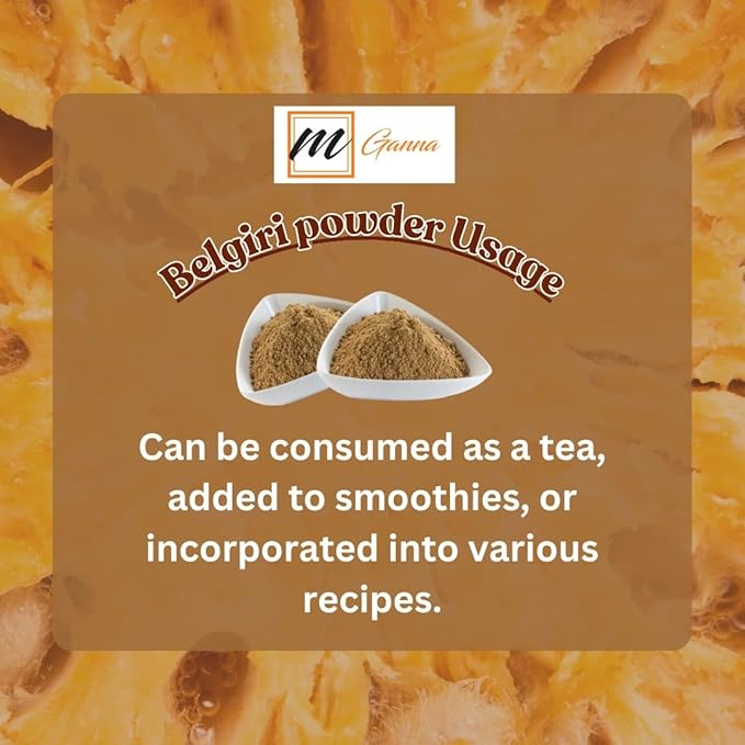 100% Natural Belgiri | Aegle Marmelos | Bael Phal Dry Bel | Wood Apple Powder for Healthy Hair and Skin 227 GMS / 0.5 LBS