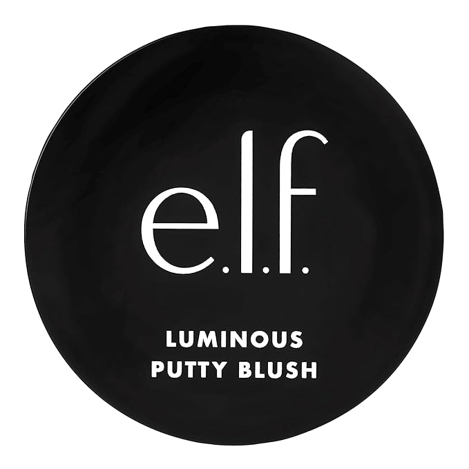 e.l.f. Luminous Putty Blush, Putty-to-Powder, Buildable Blush With A Subtle Shimmer Finish, Highly Pigmented & Creamy, Vegan & Cruelty-Free, Barbados