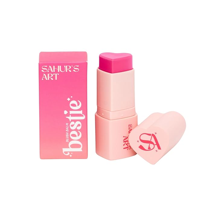 Bestie Blush Balm Stick Heart Shaped for Cheeks