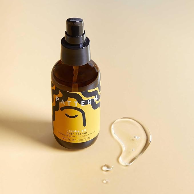 PATTERN Beauty by Tracee Ellis Ross Jojoba Hair Serum, 3.9 Fl Oz, Safflower, Jojoba, Rosehip, Olive & Lavender Oils, Lightweight Moisture Boost for Hair and Scalp