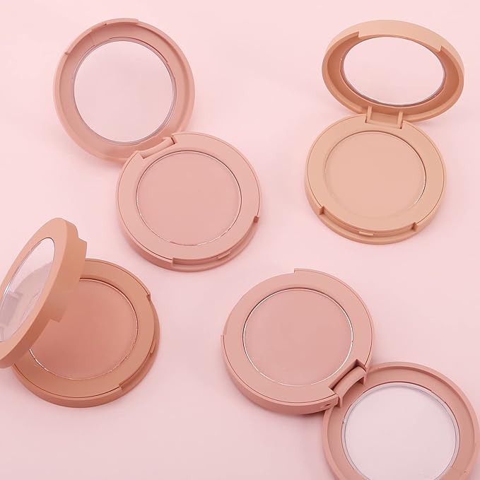 Boobeen Powder Blush, Single Color Blush Face Blush Palette Matte Baked Cream Blush Makeup Powder, High Pigment Pressed Blush for Create a Natural Cheek Flushed Look (06#)