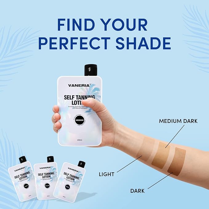 VANERIA Self Tanning Lotion, Light