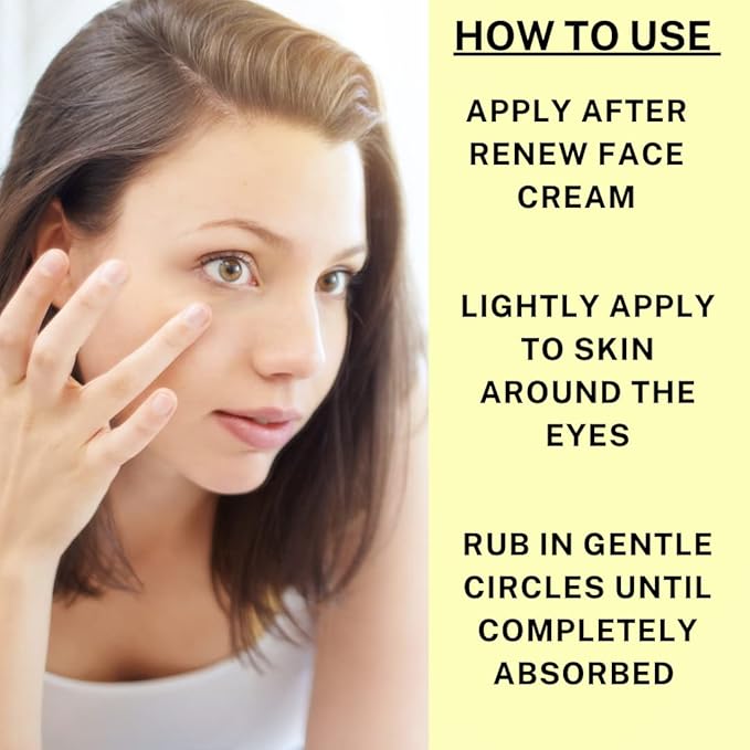 Revitalizing Under Eye Cream, Under Eye Brightener with Plant Based Actives that Boosts Collagen, Eye Cream for Dark Circles Diminishes Fine Lines and Creates Firm Radiant Skin, Eye Cream Anti Aging