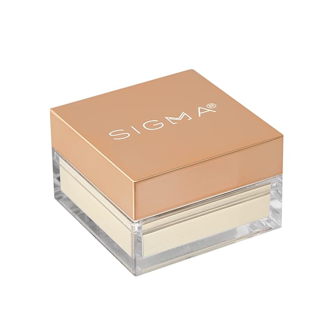 Sigma Beauty Soft Focus Setting Powder – Silky Smooth, Lightweight Loose Setting Powder for Setting Makeup, Blurring Powder Reduces the Look of Pores, Lines & Wrinkles (Vanilla Bean, Ivory Matte)