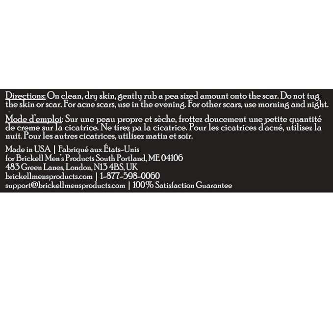 Brickell Men's Clearing Scar Cream for Men, Natural and Organic Scar Clearing Cream to Reduce the Appearance of Scars and Even Skin Pigmentation, 2 Ounces, Scented