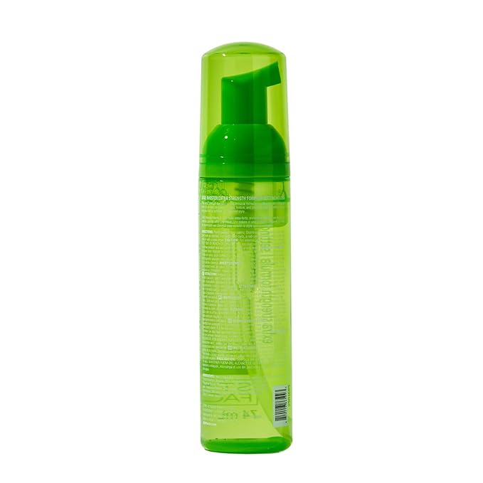 Style Factor EDGE BOOSTER Extra Strength Setting Mousse โ Frizz Control, Extra Volume, and Conditioning โ 2.5oz Emerald Mousse for Curly Hair