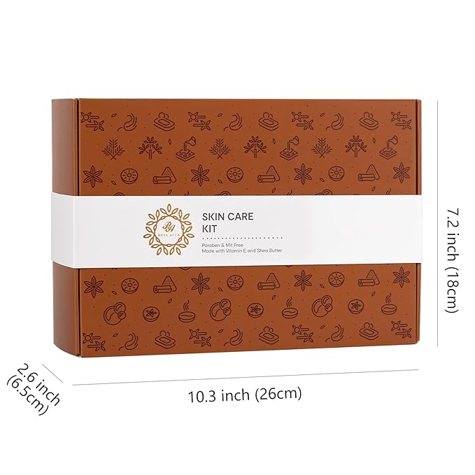 Coconut 23 Pcs Facial Skin Care Sets For Women & Men, Self-Care Gift Set, Spa Relaxation Kit, Birthday, Christmas, Valentines, Mother Day, Dad, All Occasion Present