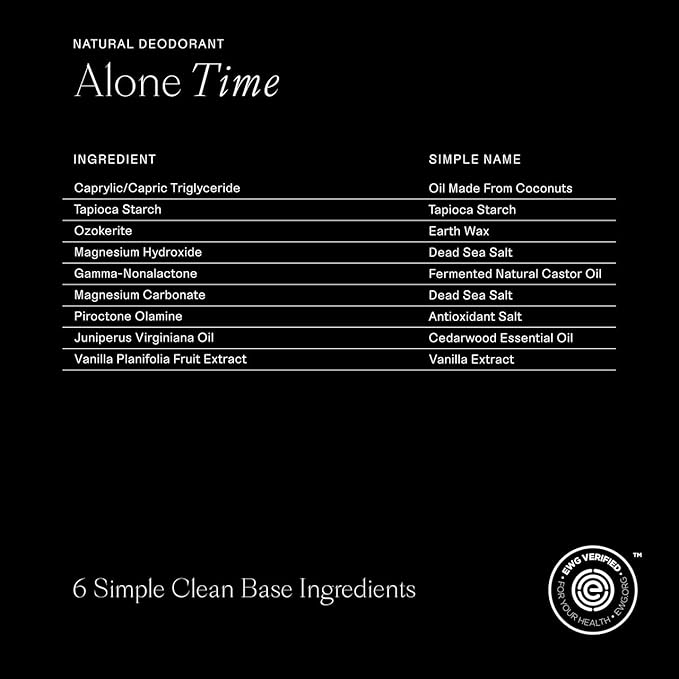 Each & Every Aluminum Free Deodorant for Men & Women, Cedar & Vanilla - All Natural Deodorant for Sensitive Skin, EWG Verified - Clean, Baking Soda Free, Plant-Based Fragrance - 2.5oz, 2 Pack