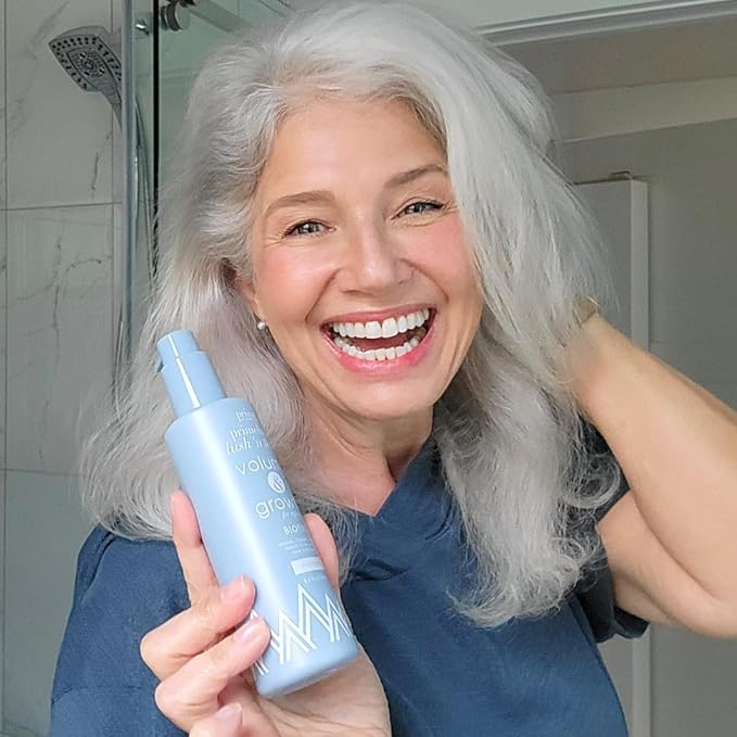 PrimeHair Lush N' Thick Shampoo for Mature Women – Biotin Enriched, Sulfate-Free and Paraben-Free Shampoo with Hair Growth Promoting Ingredients – Volumizing, Hydrating