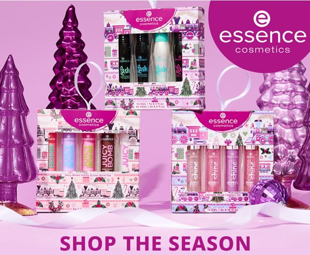 essence | Extreme Shine Volume Lipgloss Gift Set | 4 Shades in 1 Set | Stocking Stuffer for Beauty Lovers | Vegan & Cruelty Free | Free from Gluten, Parabens, Preservatives, Oil