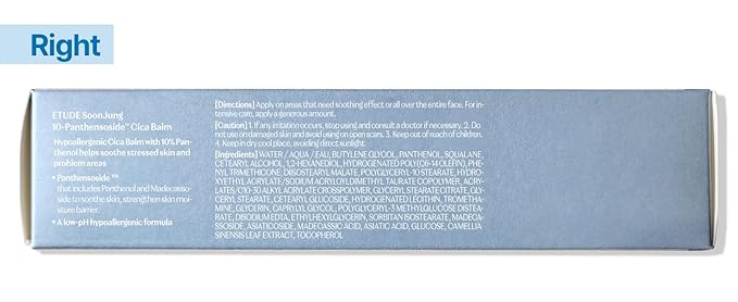 ETUDE SoonJung 10-Panthensoside Cica Balm 23AD 1.69 fl. oz. (50ml) | Non-Irritating Soothing Calming Care with 10% of Panthenol for Sensitive and Dry Skin | Korean Skincare