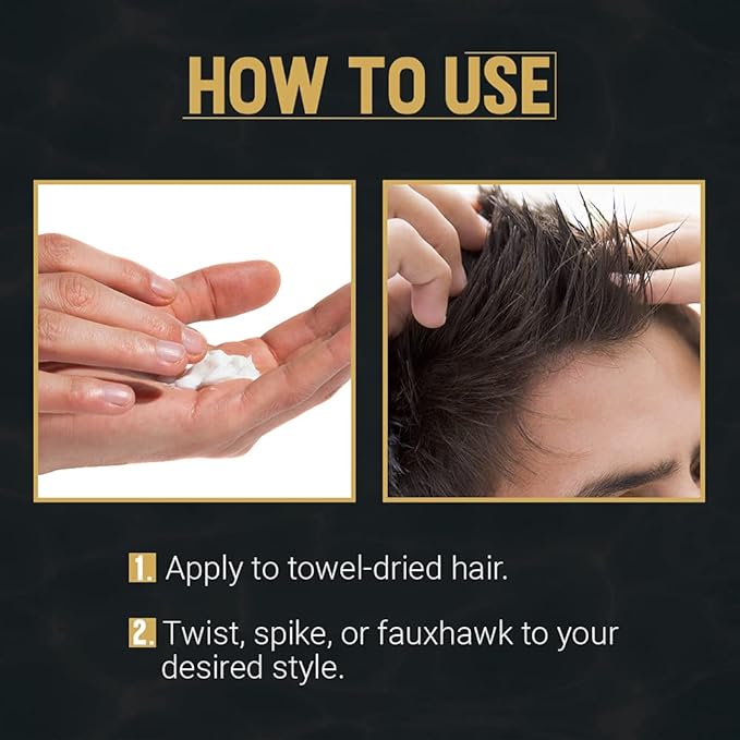 Woody’s Wood Glue Extreme Hold Hair Gel for Men, Long-Lasting Strong Hold, Non-Flaking, High Shine, Styling Gel for All Hair Types 4 oz