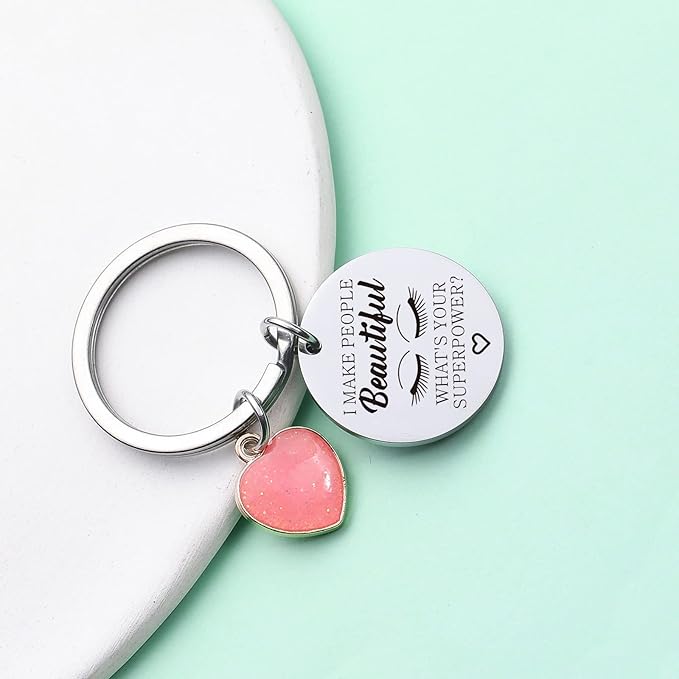 Lashes Keychain Lashes Girl Gift Eyelashes Artist Keychain