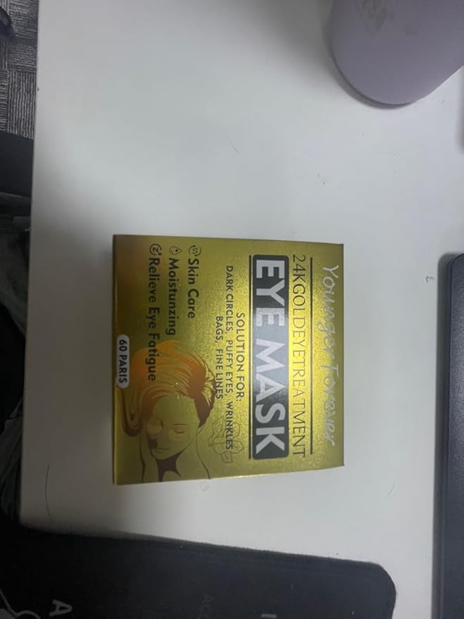 Under Eye Mask, 24 Gold Hydrating Eye Patches, Amino Acid & Collagen Eye Masks For Dark Circles And Puffiness, Women And Man Eye Bags Treatment For Face Care, Under Eye Wrinkle Patches For Skin Care