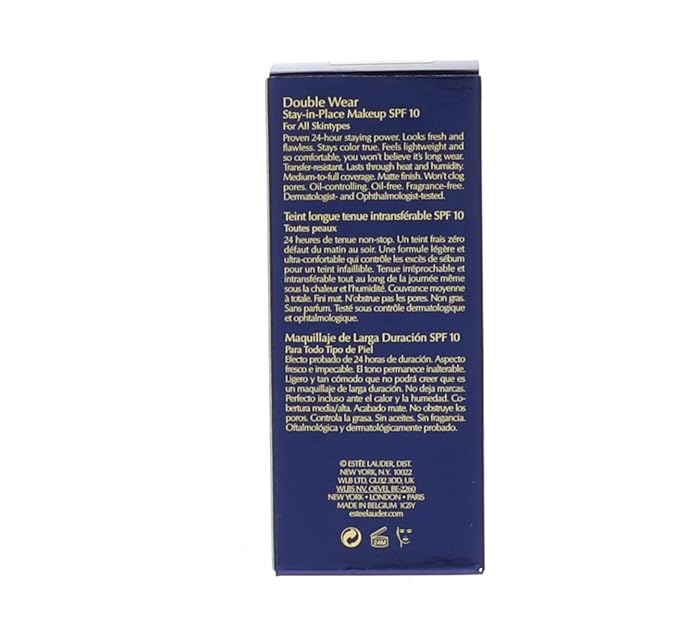 Estée Lauder Double Wear Stay-in-Place 24-Hour Long-Wear Matte Foundation, 1.0 oz, 1C0 Shell