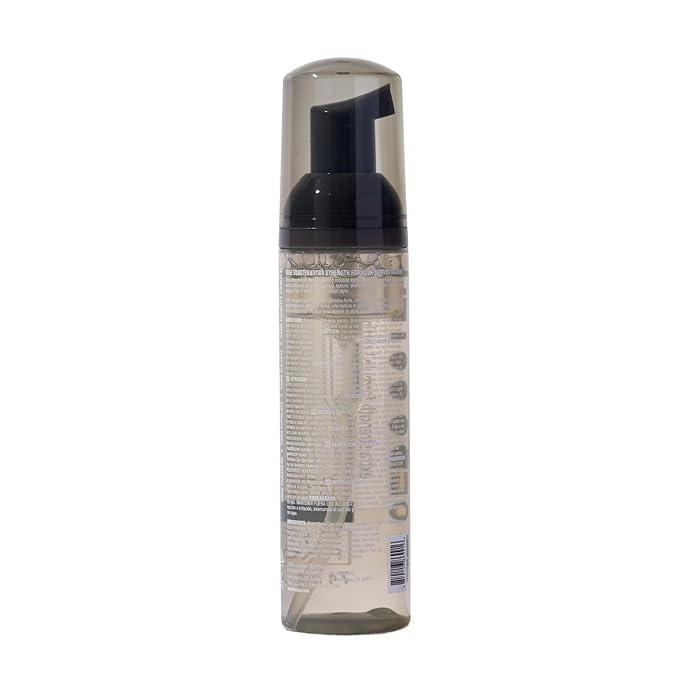 Style Factor EDGE BOOSTER Extra Strength Setting Mousse โ Frizz Control, Extra Volume, and Conditioning โ 2.5oz Hematite Mousse for Curly Hair