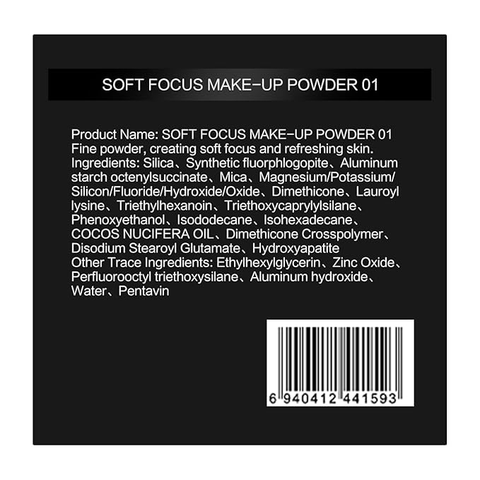 CARSLAN Soft Focus Loose Setting Powder, Waterproof, Matte, Oil Control, Shine Free, Talc-Free Face Powder Makeup, 24H Longwear Finishing Powder, 01 Translucent For Dry (0.63Oz)