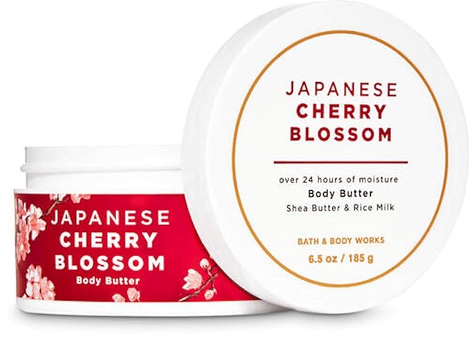 Bath & Body Works JAPANESE CHERRY BLOSSOM Body Butter 6.5 Ounce (packaging varies)
