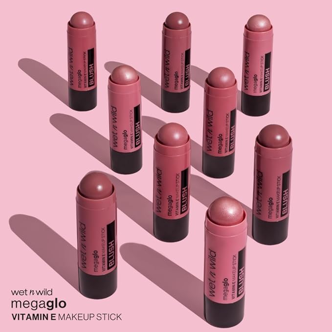 wet n wild Mega Glo Makeup Stick, Buildable Color, Versatile Use, Cruelty-Free & Vegan - Current Jam