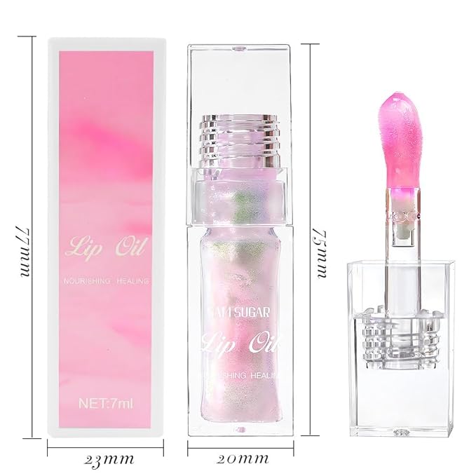 Magic Color Changing Lip Oil,Long Lasting Moisturizing Cosmetic Lip 7 ml