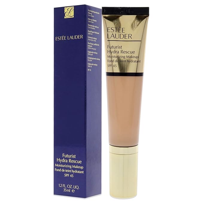 Estée Lauder Futurist Hydra Rescue Moisturizing Foundation SPF 45, 12 Hour Glow, 1.2 oz., 3W1 Tawny
