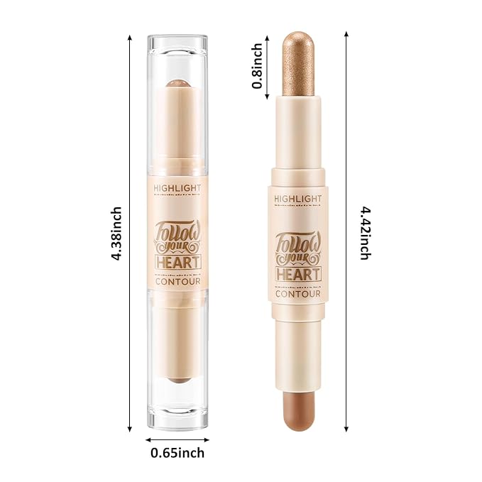 Boobeen 2 in 1 Contour Stick, Cream Bronzer the Body