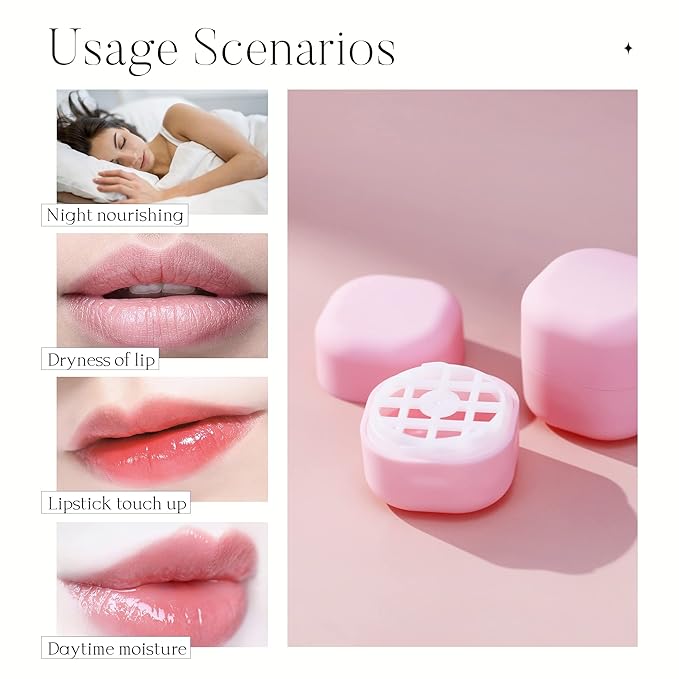 0.25 oz(7g) Empty Lip Balm Square Containers Tubes Lipstick 12 Pieces for Make Natural Lip Balm Lip Care - DIY & BPA FREE (Pink)